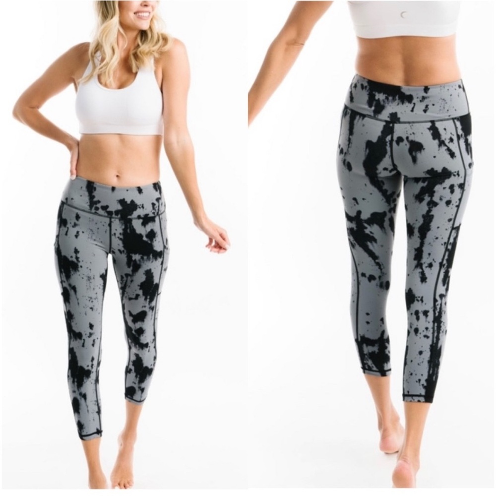 Zyia Active slate oxidation soft n snug hi-rise 7/8 24” legging.